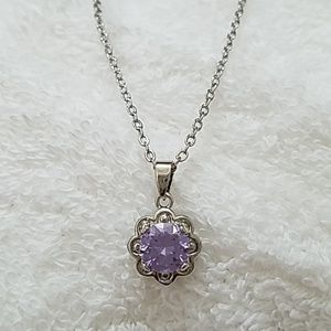 **BEAUTIFUL Alexandrite and Silver Necklace!